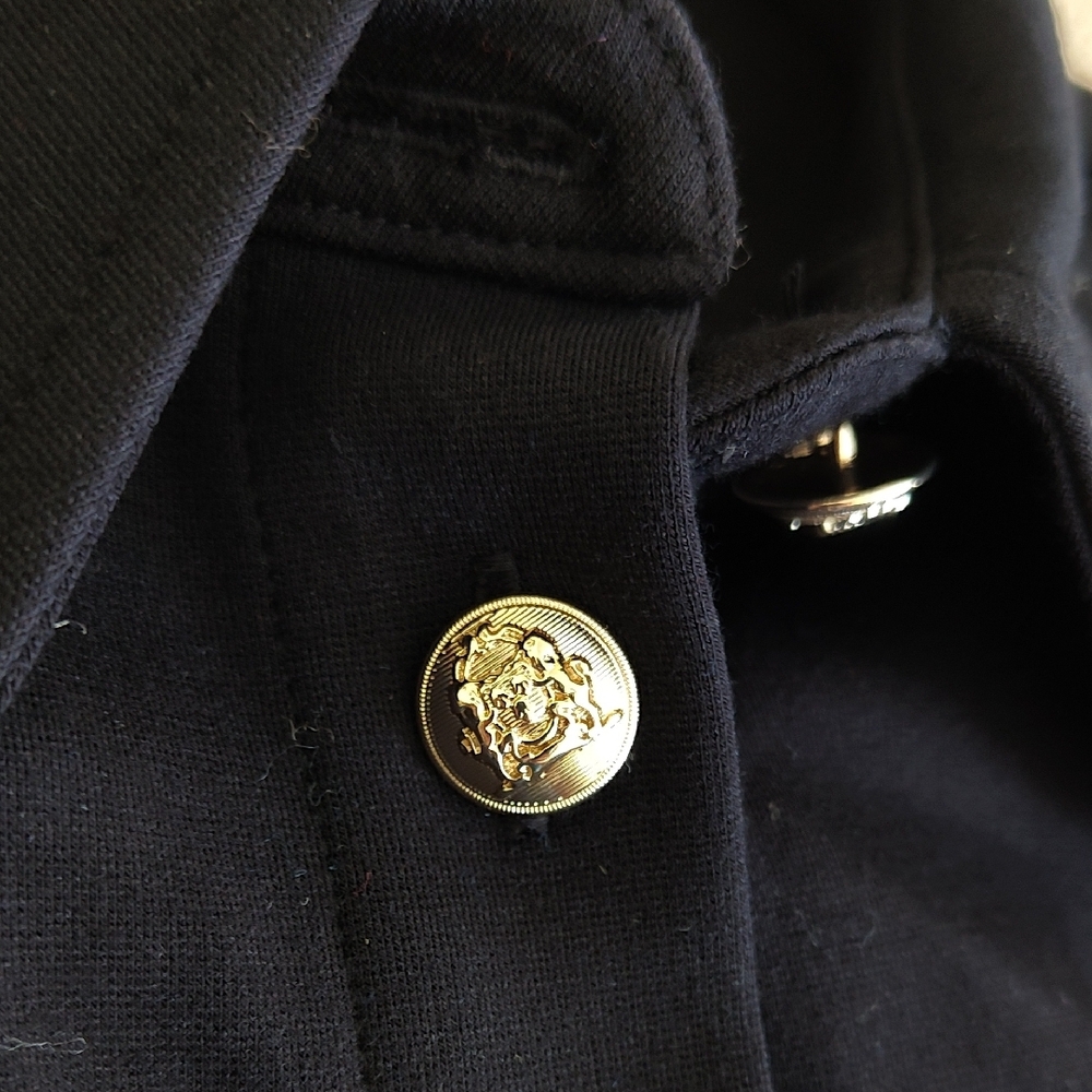 Elegant Black Belted Shirt Dress - Picture 9 of 9